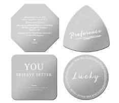 Silver Stainless Steel with EVA Base Coaster