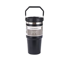 Double-Wall Insulated Thermal Tumbler with Handle, 20 oz.