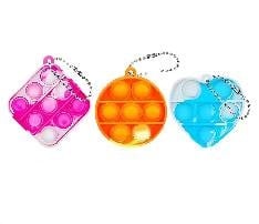 Silicone Push Pop Fidget Keychain