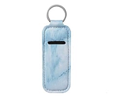 Rectangle Shape Lip Balm Holder Keychain