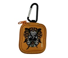 Earbuds Zipper Pouch with Carabiner