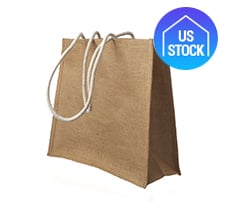 Jute Tote Bag with Rope Handle