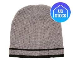 Double Stripe Acrylic Knit Beanie