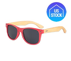 Wheat Straw Frame Sunglasses with Bamboo Arms