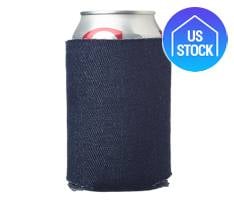 Denim Blue Collapsible Foam Can Cooler, 16 oz.