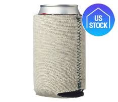 Canvas Collapsible Foam Can Cooler, 16 oz.