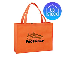 Non-woven Tote Bag With Hook And Loop Closure
