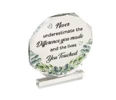 Octagon Acrylic Transparent Award