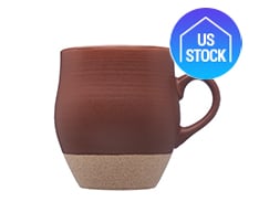 Pottery Look Ceramic Mug, 16 oz.