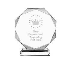 Crystal Transparent Award Trophy