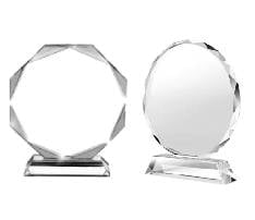 Crystal Recognition Award Trophy
