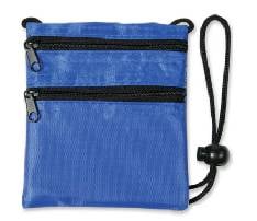 Dual Zip Travel Neck Wallet