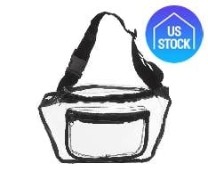 Transparent Zippered Fanny Pack Waist Bag