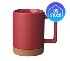 Matte Cork Base Ceramic Mug, 15 oz.