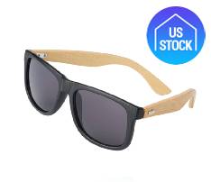 Plastic Frame Bamboo Style Temple Shades