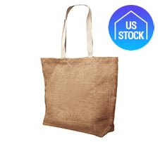 Large Natural Jute Tote Bag
