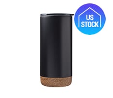 Cork Bottom Stainless Steel Tumbler, 16 oz.