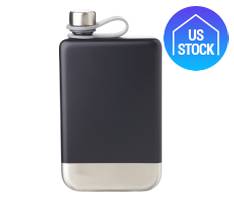 Two-Tone Stainless-Steel Hip Flask, 8 oz.