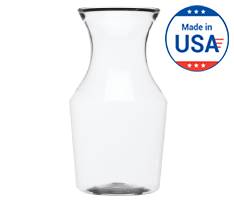 Plastic Wine Carafe with Lid, 12 oz.