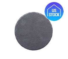 Round Slate Coaster with EVA Bottom Pad