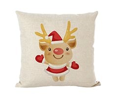 Cotton Linen Throw Pillow Cover with Digital Printing