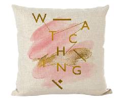 Linen Digital Print Throw Pillow Cover