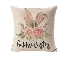 Linen Throw Pillow Cover with Full-Color Print