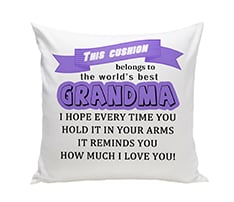 Short Plush Throw Pillow Cover with Full-Color Print