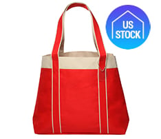 Two-Tone Wide Gusset Tote Bag