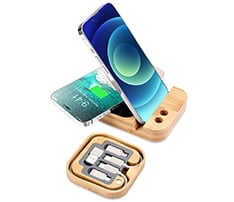 15W Wireless Charger Cable Kit with Light-Up Logo