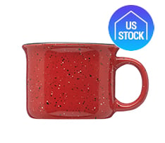 Tin Cup Style Speckled Ceramic Coffee Mug, 7.5 oz.