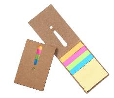 Mini Kraft Paper Cover Sticky Memo Pad