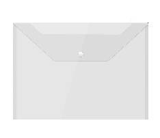 A4 Snap Button Clear Document Folder