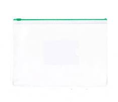 A4 PVC Transparent Document Bag with Card Pocket