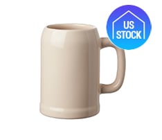 Ceramic Beer Stein Mug, 24 oz.