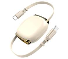 Retractable 100W Type-C Fast Charging Cable