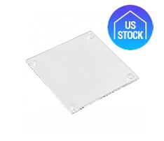 Glass Coaster with Rubber Feet