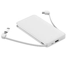 3-in-1 Charging Power Bank with Built-in Cables