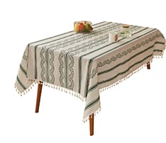 Wrinkle-free Polyester-Cotton Table Cloth