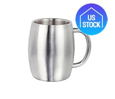 Double-Wall Stainless Steel Mug, 14 oz.