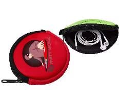 Round Zipper Neoprene Earbud Case