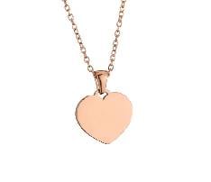 Heart Shape Stainless Steel Pendant Necklace