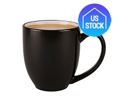 Gloss Finish Ceramic Bistro Mug, 16 oz.