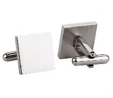 Stainless Steel Square Sleeve Cufflink