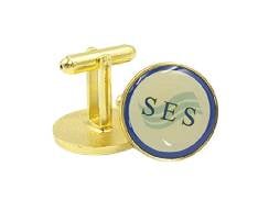 Stainless Steel Round Epoxy Dome Cufflink