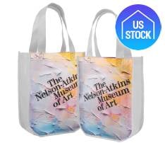 Sublimated Non-Woven Curve Bottom Tote Bag