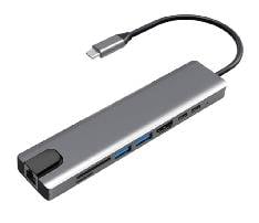 8-in-1 Metal Type-C HDMI USB 3.0 HUB