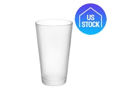 Frosted Drinking Glass, 16 oz.