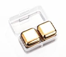 Pack of 2 Stainless Steel Reusable Beverage Ice Cubes