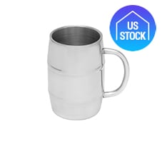 Stainless Steel Moscow Mule Barrel Mug, 17 oz.